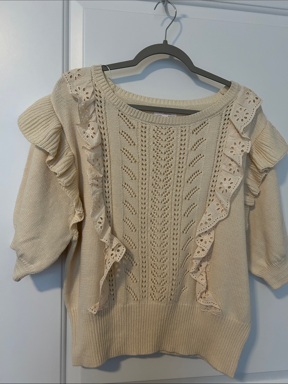 Beautiful  Ruffle Knit Top
